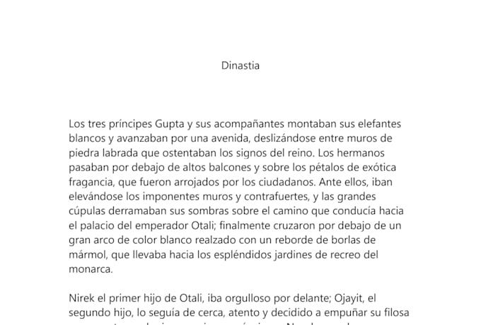 corregire tu relato con un estilo de escritura excelente